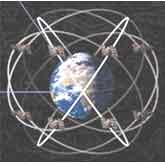 24 GPS satellites orbit Earth.
