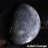 An artist's concept of Kuiper Belt Object 2002 LM60, also known as Quaoar.