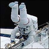 Astronaut in free fall