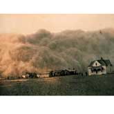 Dust storm approaching Stratford, Texas