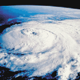 Hurricane Elena as seen from the space shuttle.