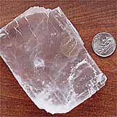 A crystal of sodium chloride.
