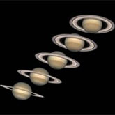 The appearance of Saturn's rings relates to the angle of our view.